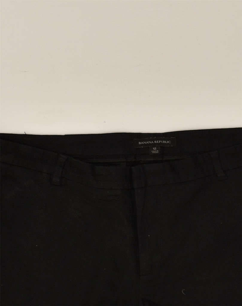 BANANA REPUBLIC Womens Hot Pants US 12 Large W36  Black Cotton | Vintage Banana Republic | Thrift | Second-Hand Banana Republic | Used Clothing | Messina Hembry 