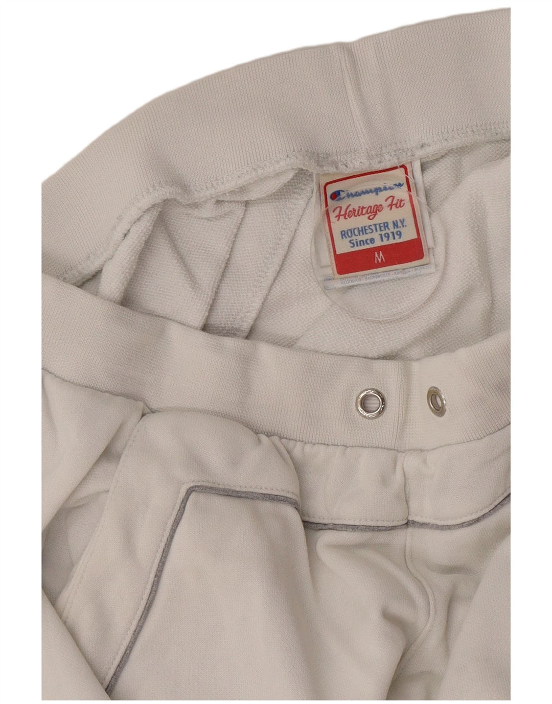 Champion Womens Tracksuit Trousers Joggers UK 12 Medium White Colourblock