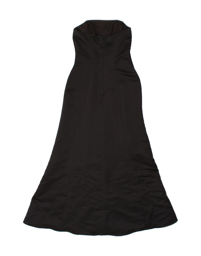 VINTAGE Womens Strapless Dress UK 12 Medium Black Polyester Vintage Vintage and Second-Hand Vintage from Messina Hembry 
