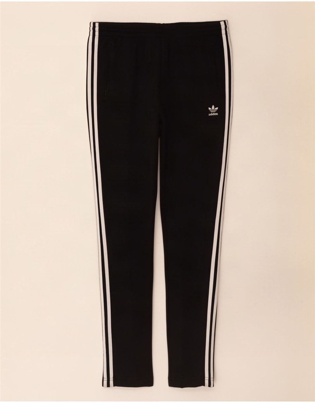 Adidas Womens Tracksuit Trousers UK 12 Medium Black Cotton
