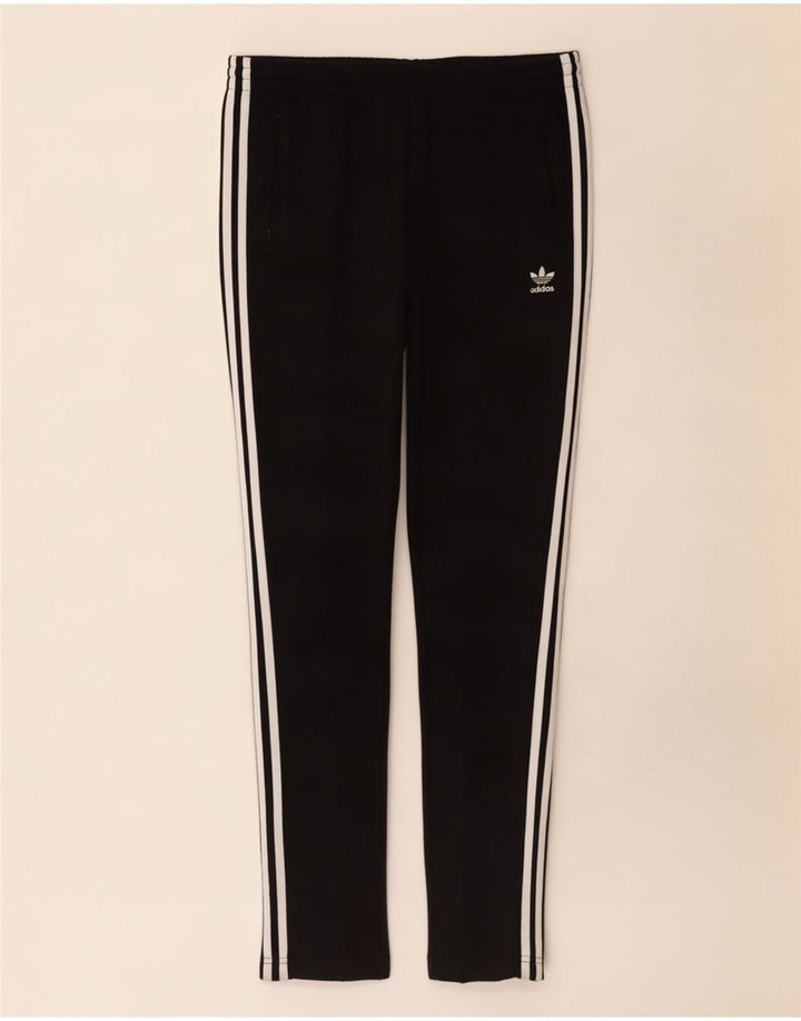 Adidas Womens Tracksuit Trousers UK 12 Medium Black Cotton