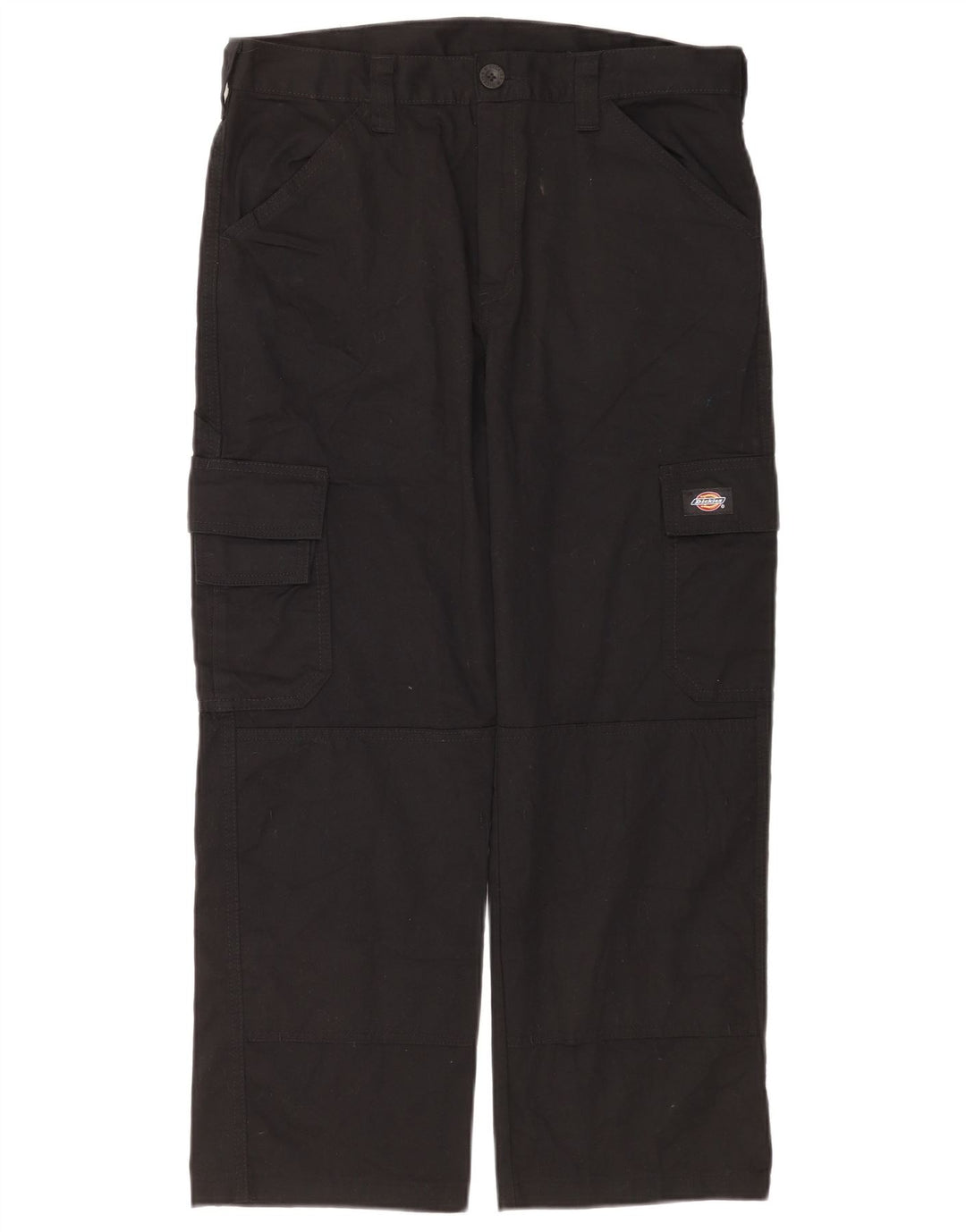 Dickies Mens Straight Cargo Trousers W32 L26 Black Polyester