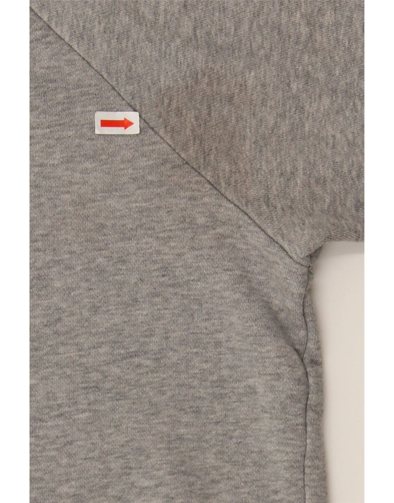 ADIDAS Womens Graphic Hoodie Jumper UK 6 XS Grey Cotton Vintage Adidas and Second-Hand Adidas from Messina Hembry 