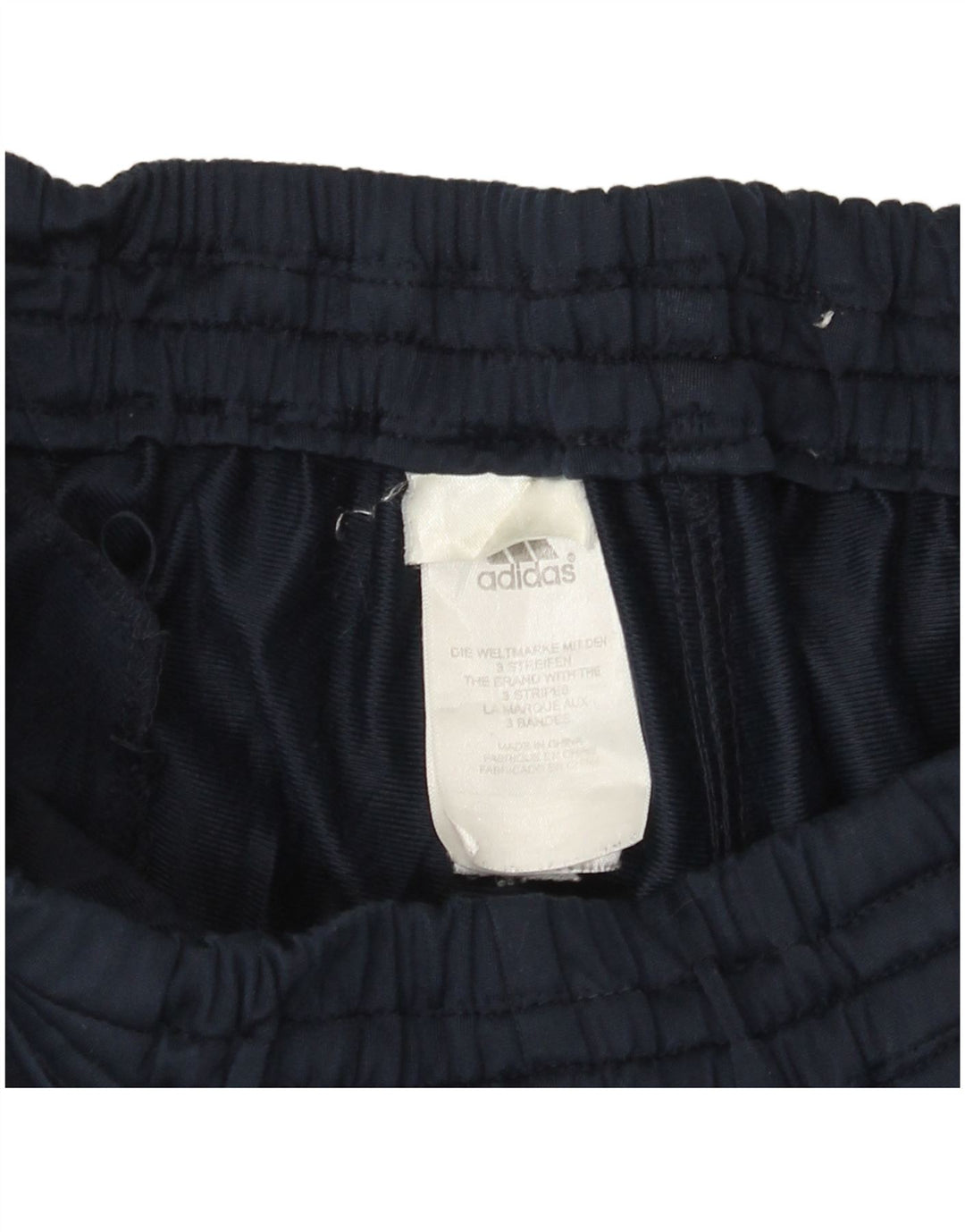 ADIDAS Mens Tracksuit Trousers Medium  Navy Blue Polyester