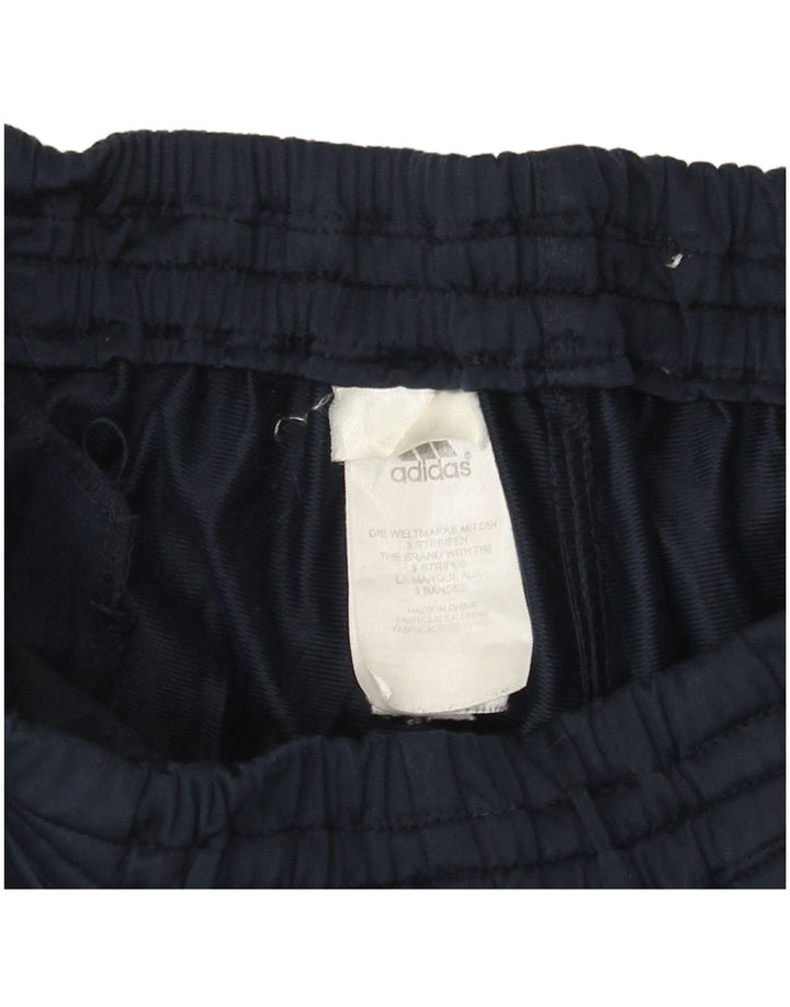 ADIDAS Mens Tracksuit Trousers Medium  Navy Blue Polyester