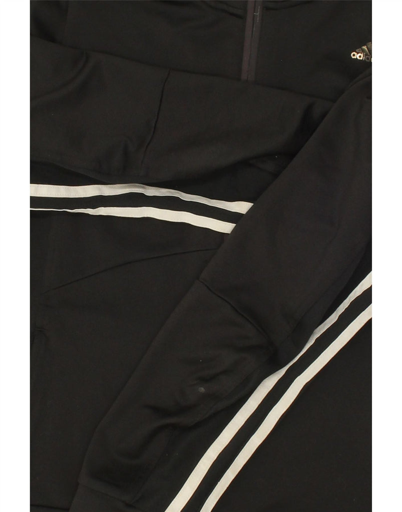 ADIDAS Womens Clima 365 Zip Hoodie Sweater UK 16 Large Black Polyester Vintage Adidas and Second-Hand Adidas from Messina Hembry 