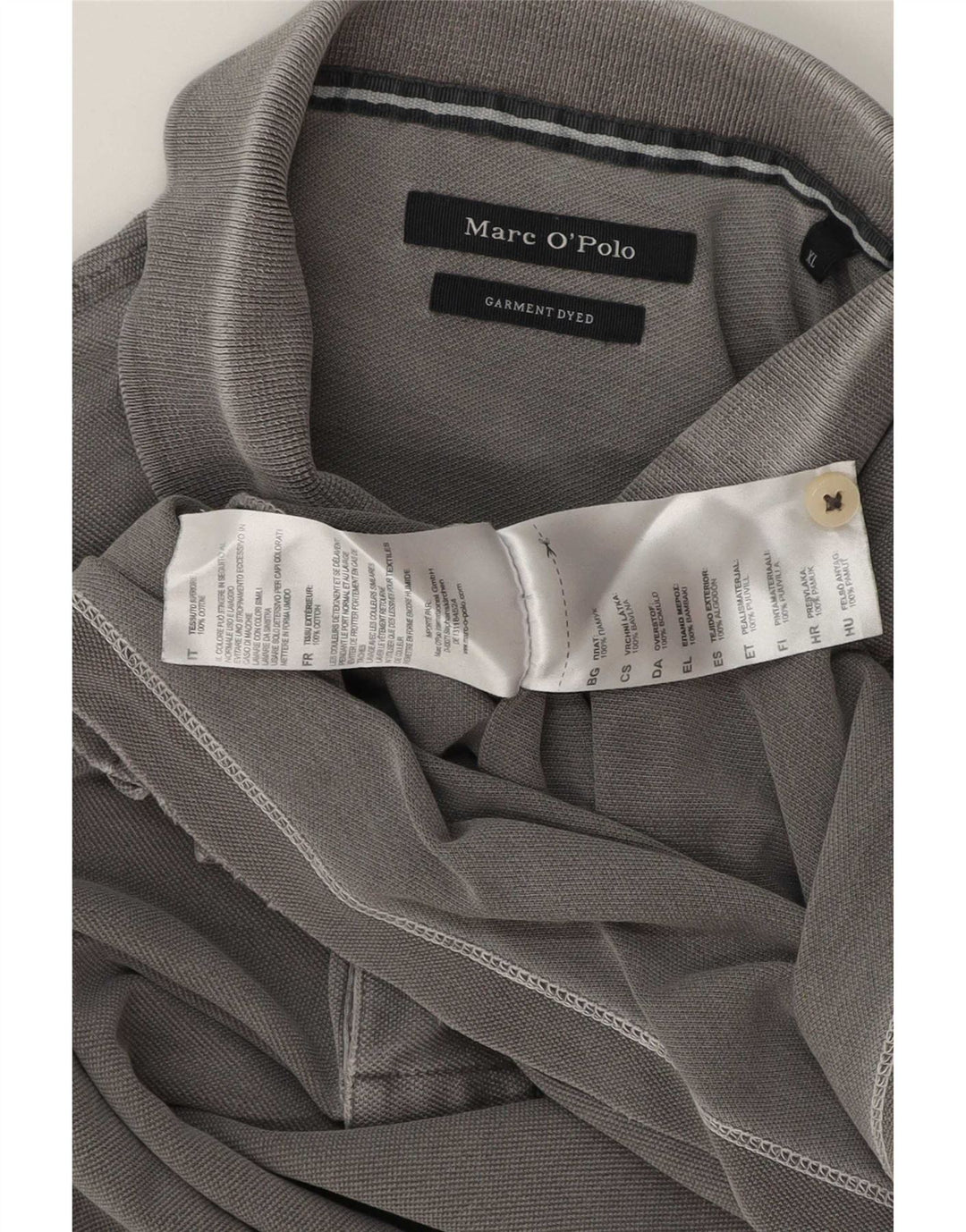 Marc O'Polo Mens Polo Shirt XL Grey Cotton