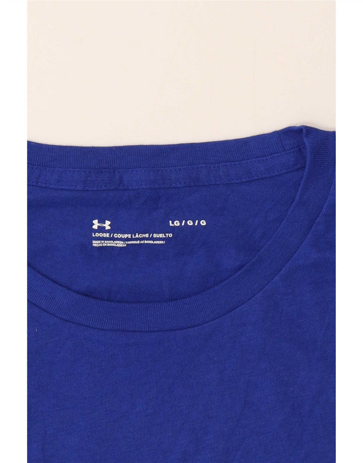Under Armour Mens T-Shirt Top Large Blue