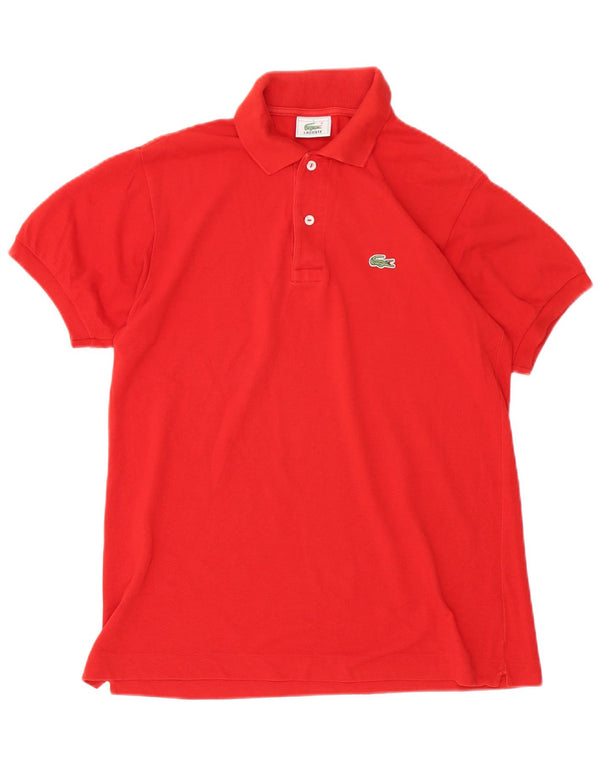 Lacoste Mens Polo Shirt Size 3 Small Red Cotton
