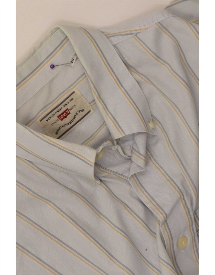 Levi's Mens Shirt Small Blue Striped