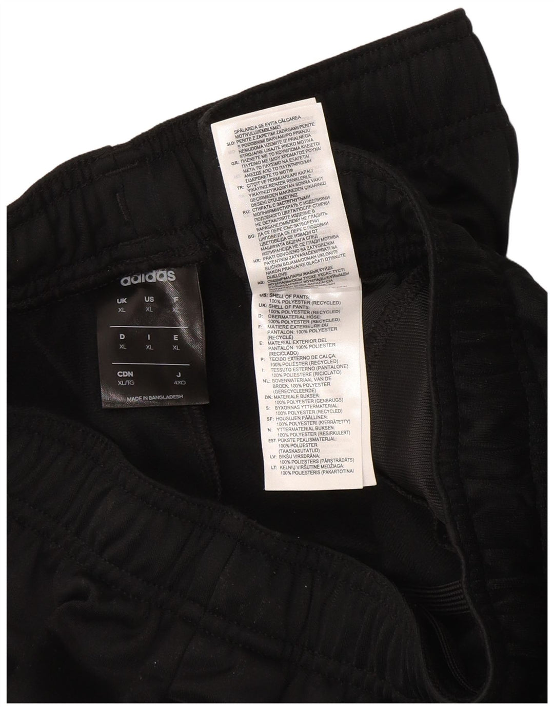 Adidas Mens Tracksuit Trousers XL Black Polyester