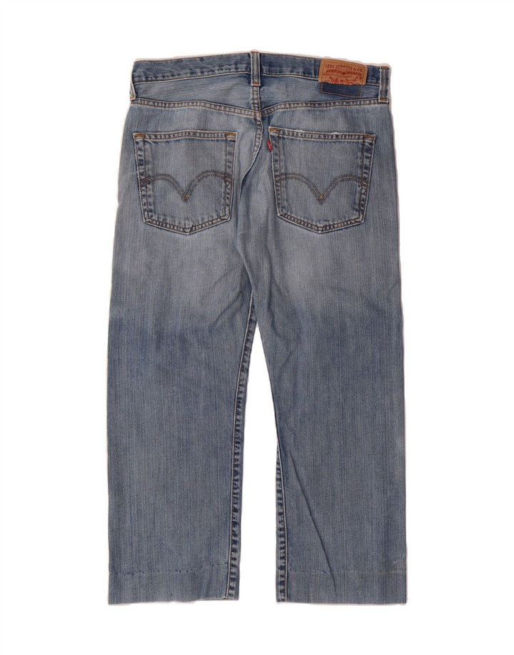 LEVI'S Mens 501 Cropped Straight Jeans W34 L24 Blue Cotton Vintage Levi's and Second-Hand Levi's from Messina Hembry 