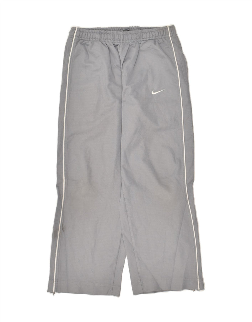 NIKE Boys Tracksuit Trousers 7-8 Years Small Grey Polyester | Vintage Nike | Thrift | Second-Hand Nike | Used Clothing | Messina Hembry 