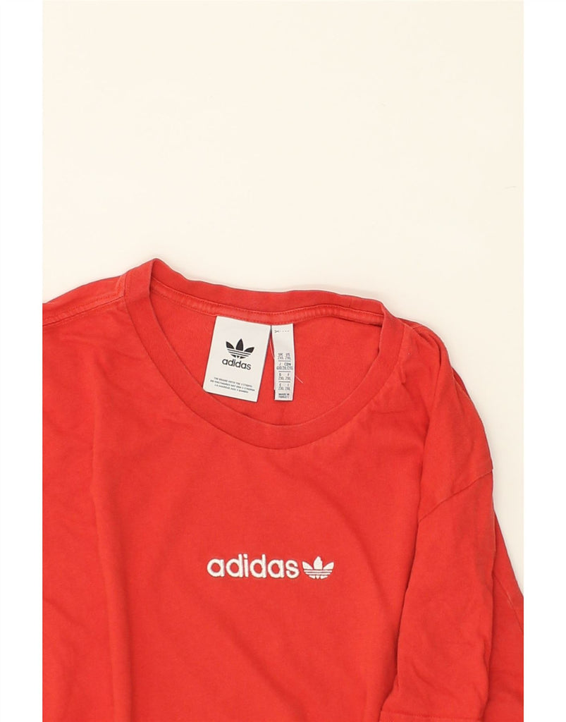 ADIDAS Mens Graphic T-Shirt Top 2XL Red Cotton | Vintage Adidas | Thrift | Second-Hand Adidas | Used Clothing | Messina Hembry 