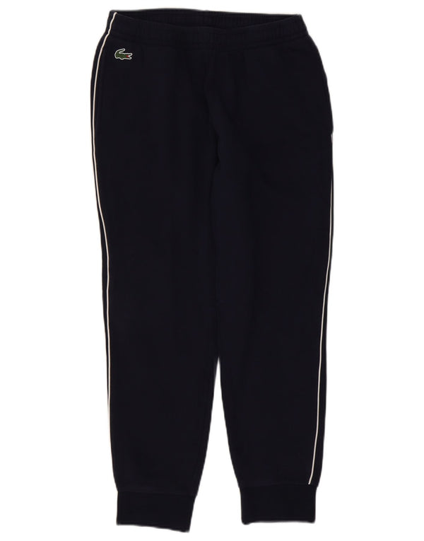 Lacoste Mens Tracksuit Trousers Joggers Size 3 Small Navy Blue Cotton