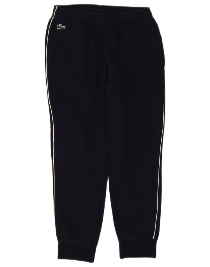 Lacoste Mens Tracksuit Trousers Joggers Size 3 Small Navy Blue Cotton
