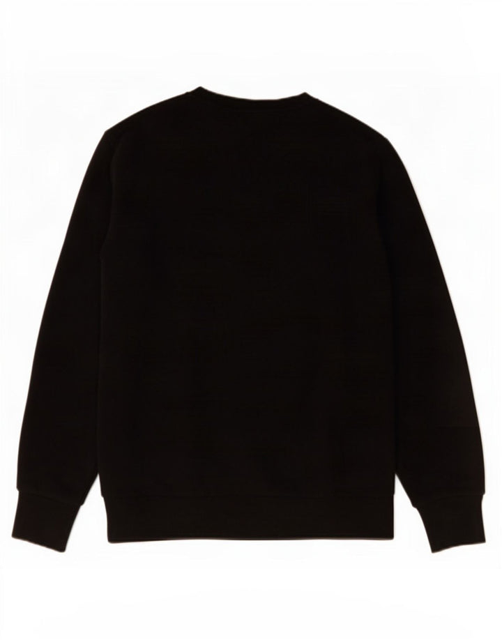 Superdry Mens Sweatshirt Jumper Large Black Cotton
