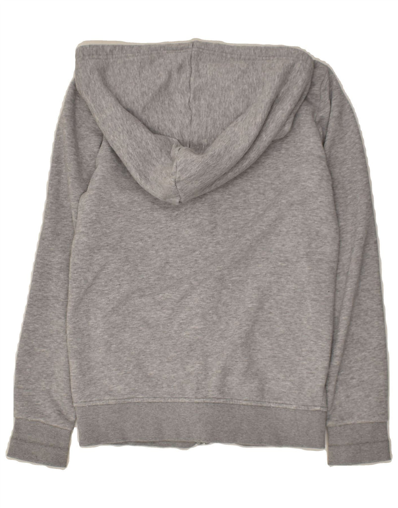 ADIDAS Womens Zip Hoodie Sweater UK 8 Small Grey Cotton | Vintage Adidas | Thrift | Second-Hand Adidas | Used Clothing | Messina Hembry 