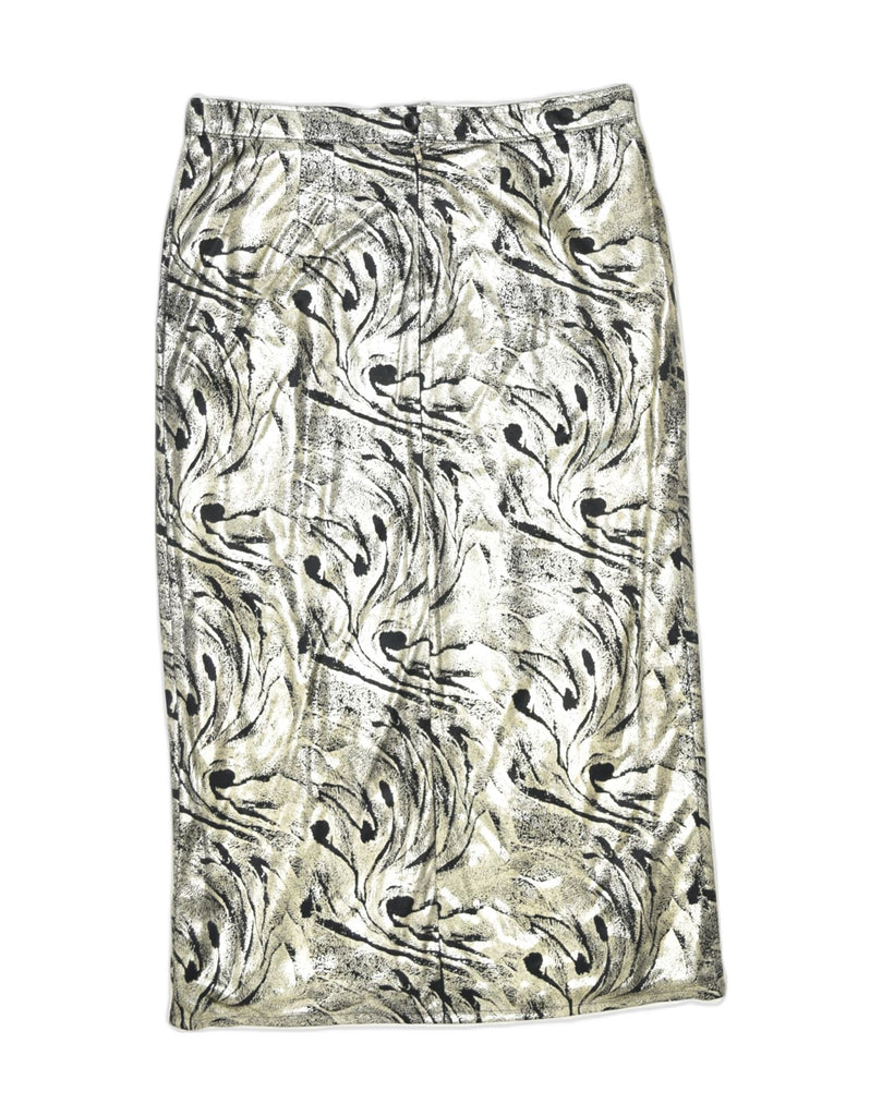 VINTAGE Womens 2 Piece Skirt Set UK 18 XL W36 Grey Animal Print Viscose | Vintage | Thrift | Second-Hand | Used Clothing | Messina Hembry 