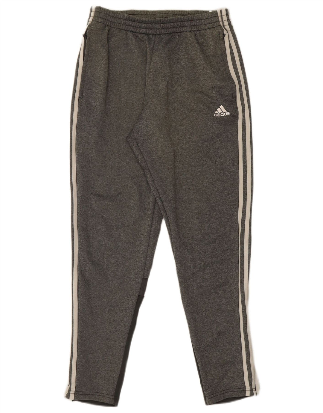 Adidas Mens Tracksuit Trousers Medium Grey Polyester