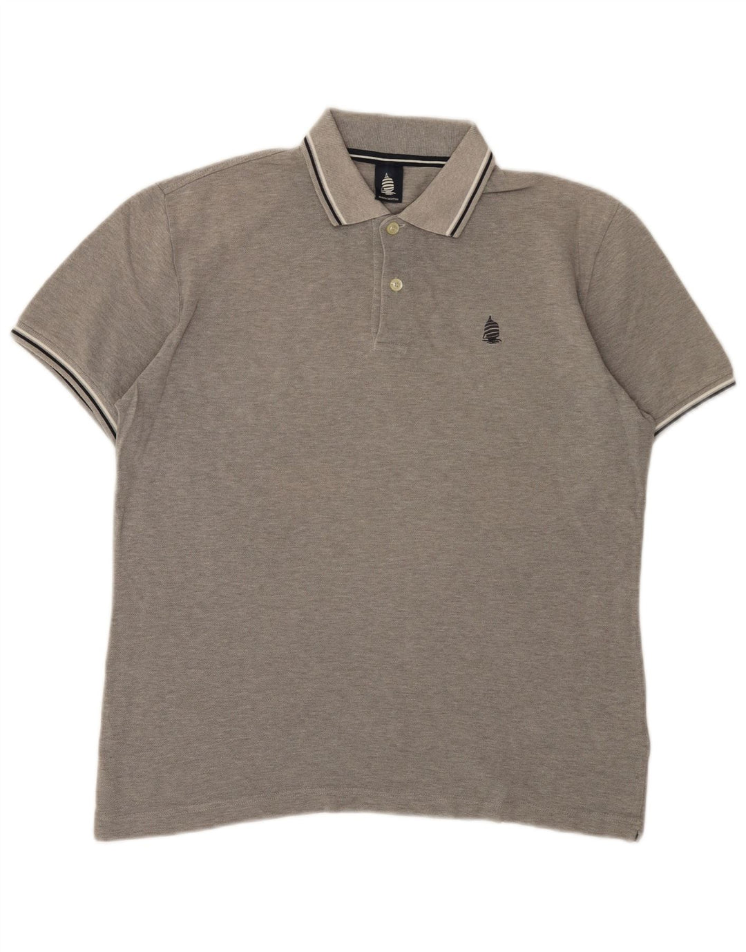 Marina Yachting Mens Polo Shirt XL Grey Flecked Cotton