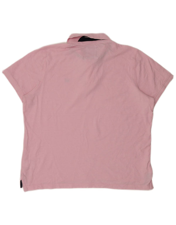 Crew Clothing Mens Polo Shirt 2XL Pink Cotton