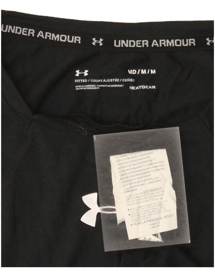 Under Armour Mens Fitted Graphic Vest Top Medium Black Polyester
