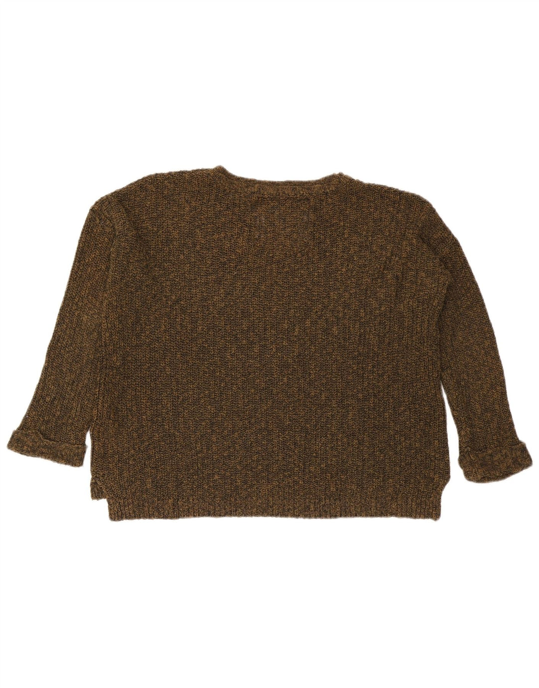 Superdry Womens Oversized Boat Neck Jumper Sweater UK 14 Medium Khaki