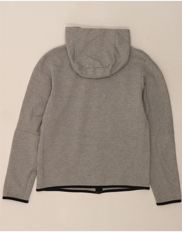 Nike Mens Zip Hoodie Sweater Small Grey Flecked Cotton