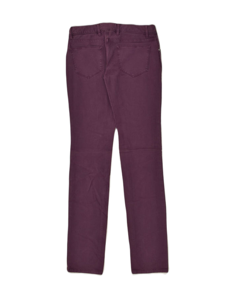 MASSIMO DUTTI Womens Slim Casual Trousers W30 L34 Purple Cotton | Vintage Massimo Dutti | Thrift | Second-Hand Massimo Dutti | Used Clothing | Messina Hembry 