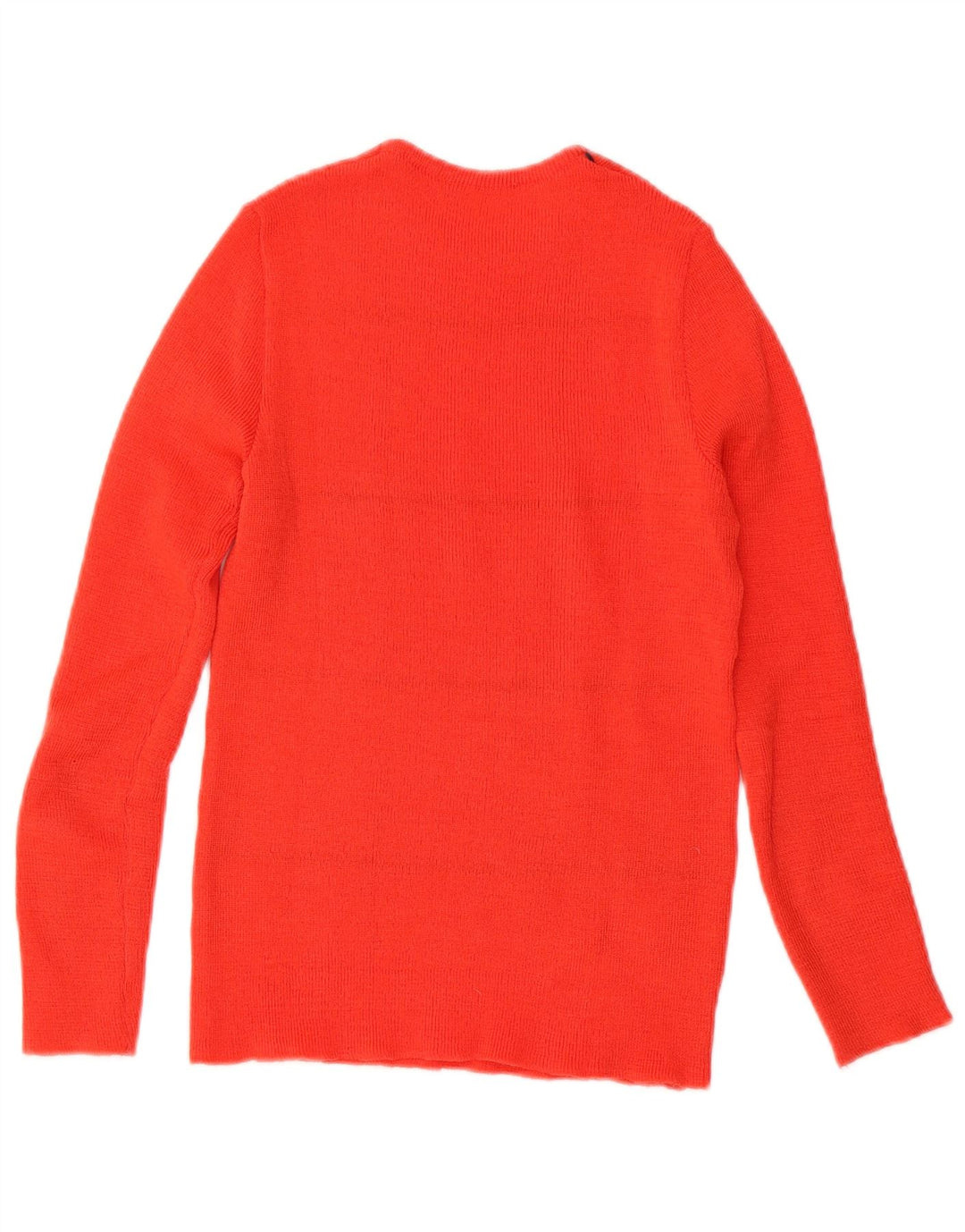 Vintage Womens Crew Neck Jumper Sweater UK 8 Small Red Check