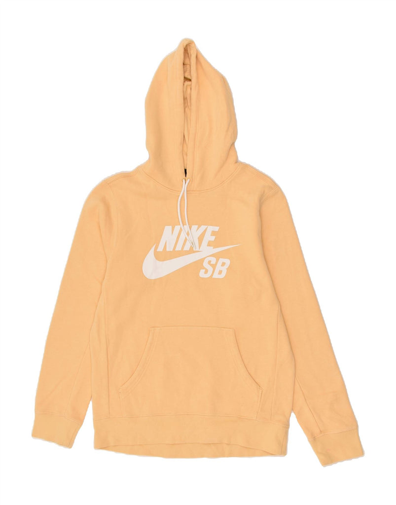 NIKE Mens Graphic Hoodie Jumper Small Yellow Vintage Nike and Second-Hand Nike from Messina Hembry 