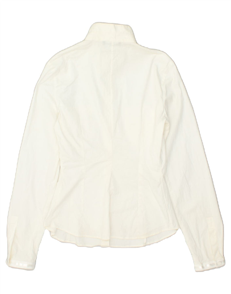 EMPORIO ARMANI Womens Shirt UK 12 Medium White | Vintage Emporio Armani | Thrift | Second-Hand Emporio Armani | Used Clothing | Messina Hembry 