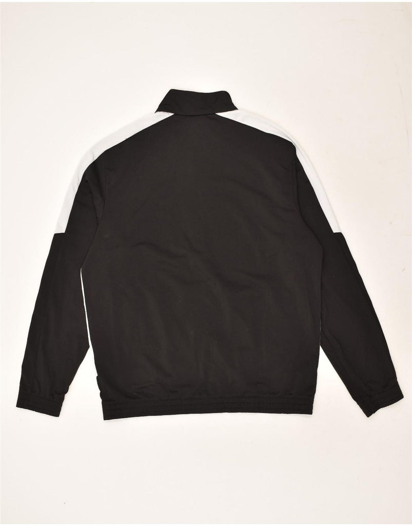 PUMA Mens Tracksuit Top Jacket Large Black Colourblock Polyester | Vintage Puma | Thrift | Second-Hand Puma | Used Clothing | Messina Hembry 