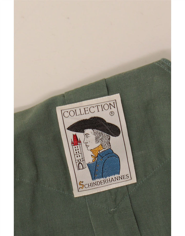 Vintage Mens Short Sleeve Shirt 2XL Green