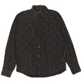 TOM TAILOR Mens Shirt XL Black Pinstripe Cotton