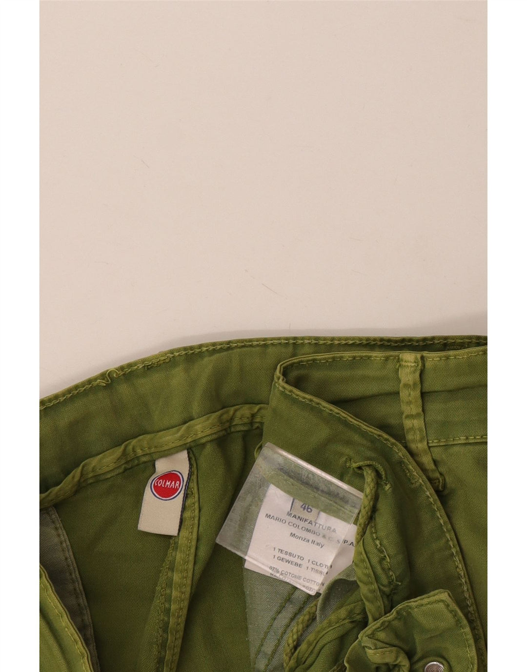 Colmar Mens Cargo Shorts IT 46 Small W29  Green Cotton