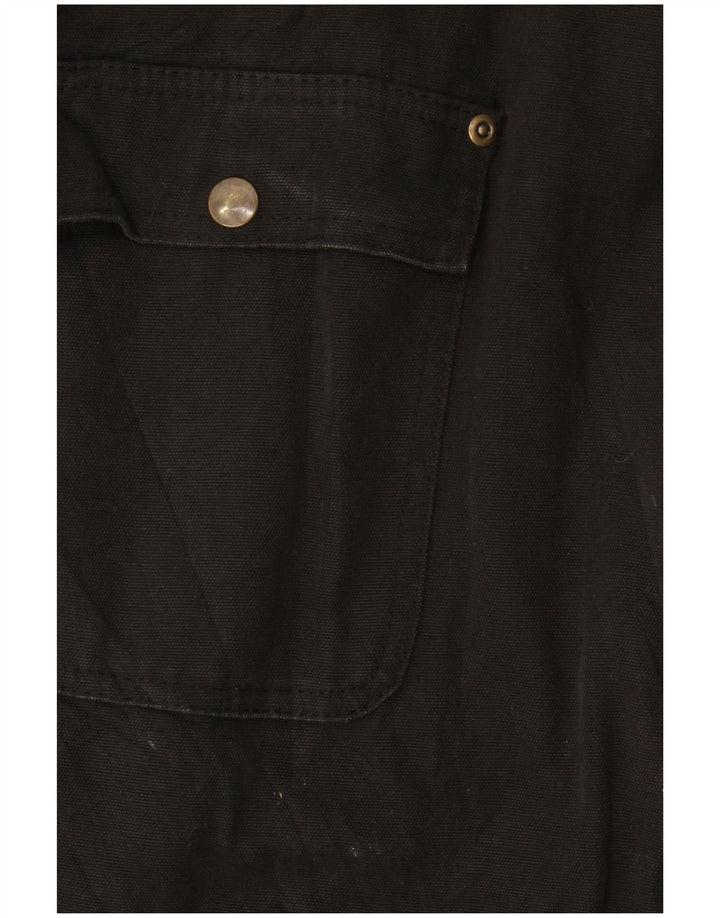Old Mill Mens Windbreaker Jacket UK 44 2XL Black Cotton