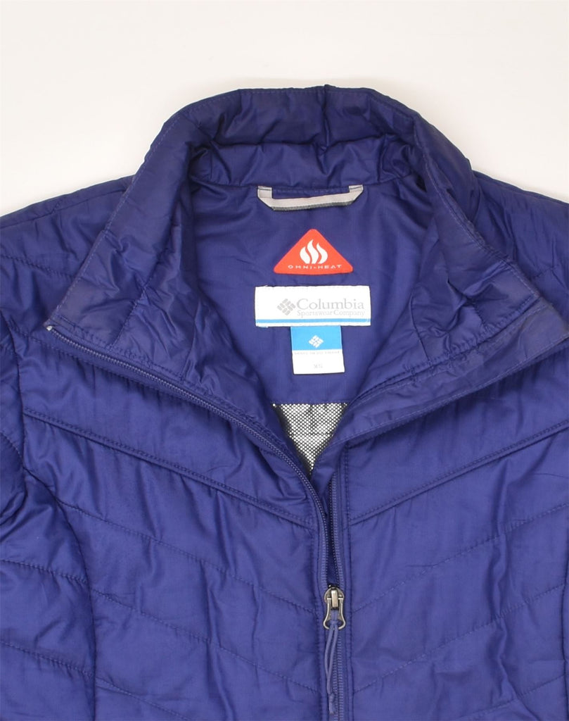 COLUMBIA Womens Padded Jacket UK 6 XS Blue Polyester | Vintage Columbia | Thrift | Second-Hand Columbia | Used Clothing | Messina Hembry 