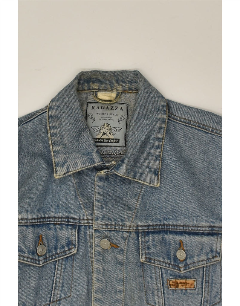 VINTAGE Womens Denim Jacket UK 18 XL Blue Cotton | Vintage Vintage | Thrift | Second-Hand Vintage | Used Clothing | Messina Hembry 