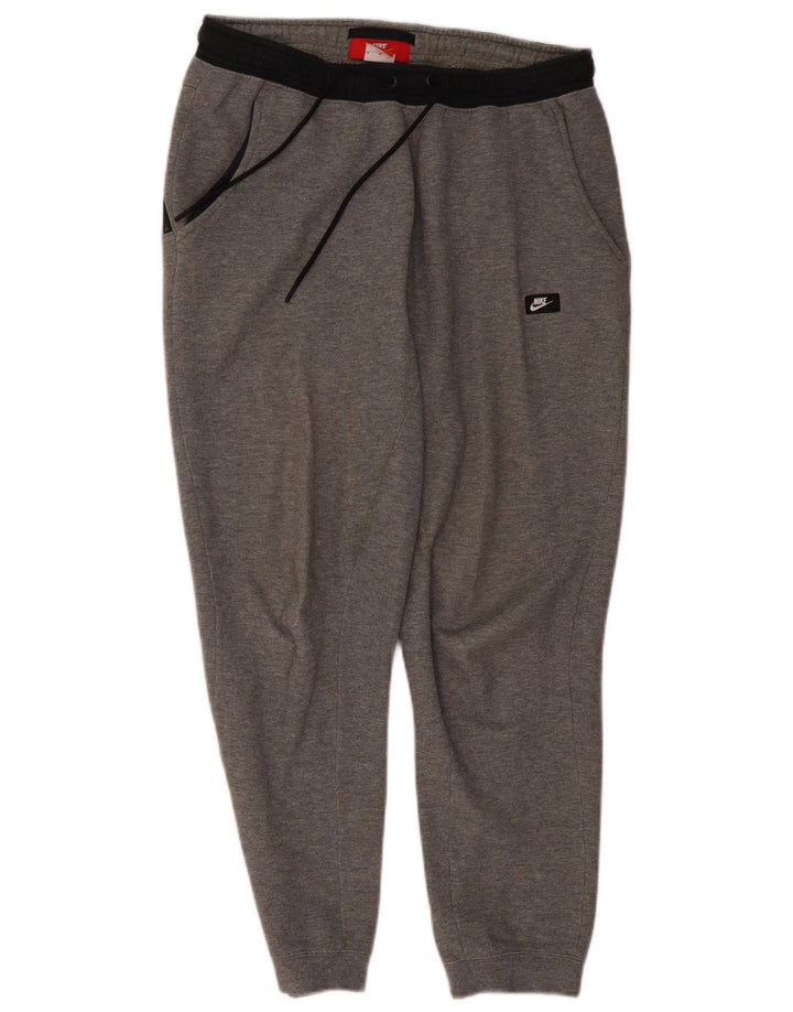 NIKE Mens Tracksuit Trousers Joggers Medium  Grey Cotton