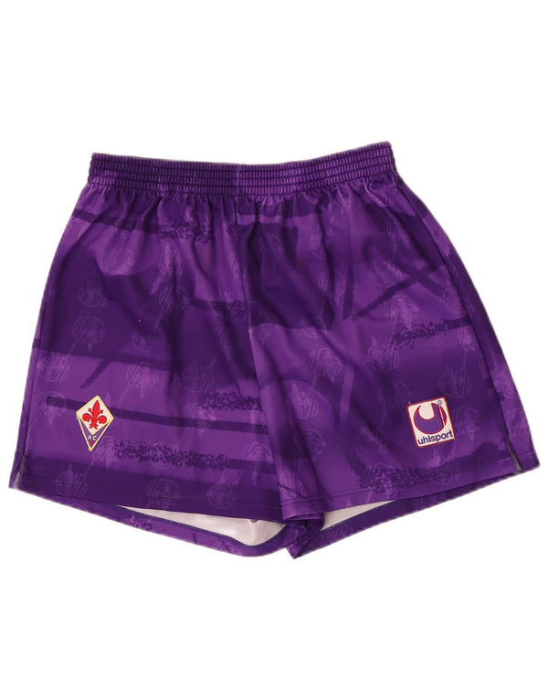 Uhlsport Mens 1994-1995 Fiorentina Home Sport Shorts XL Purple Sports