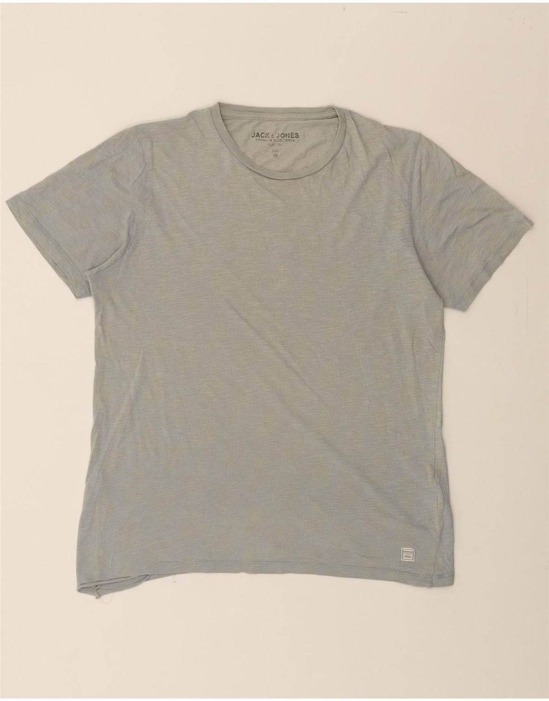 JACK & JONES Mens T-Shirt Top Medium Grey Cotton Vintage Jack & Jones and Second-Hand Jack & Jones from Messina Hembry 