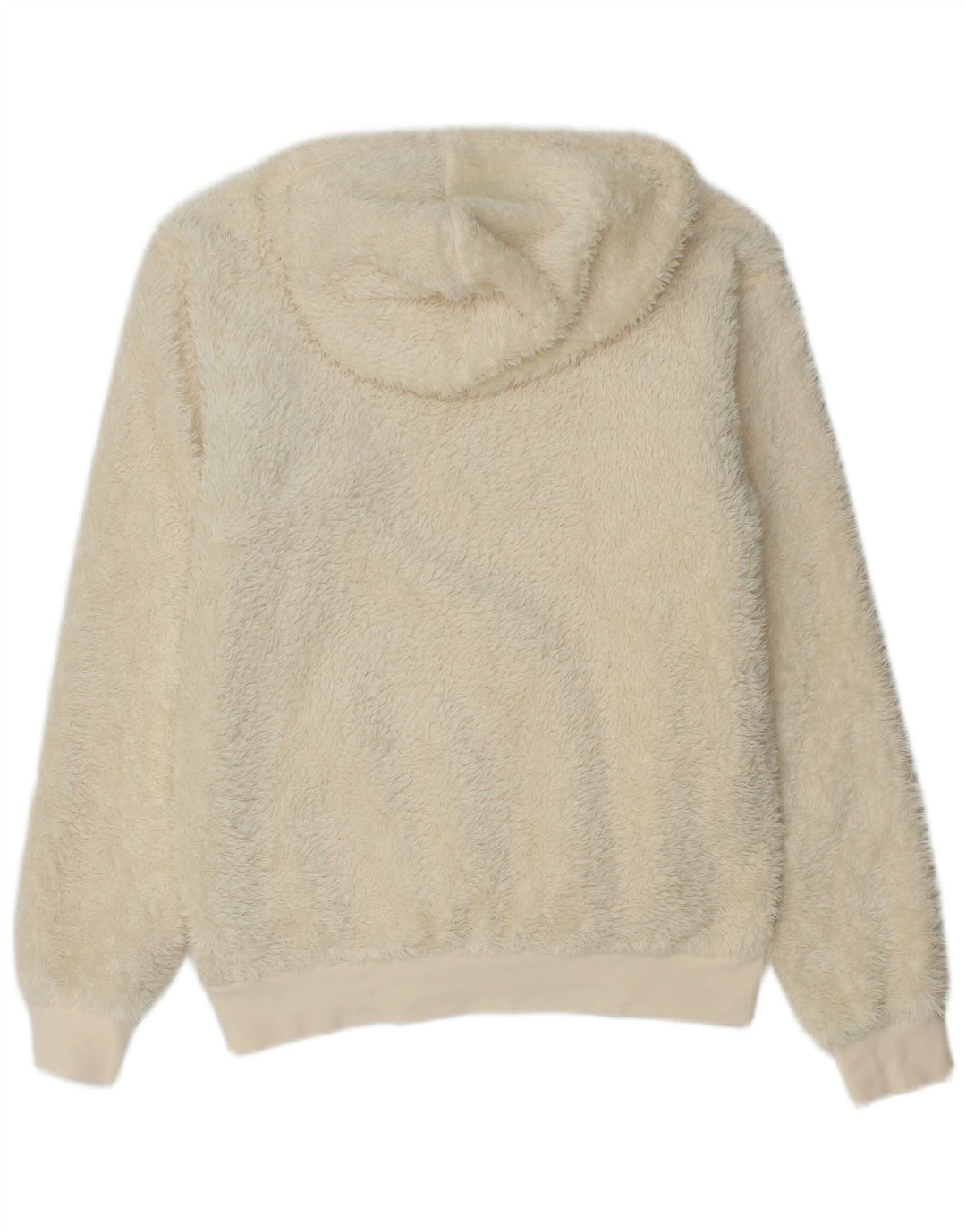 Adidas Mens Hooded Fleece Jumper XS Beige Polyester