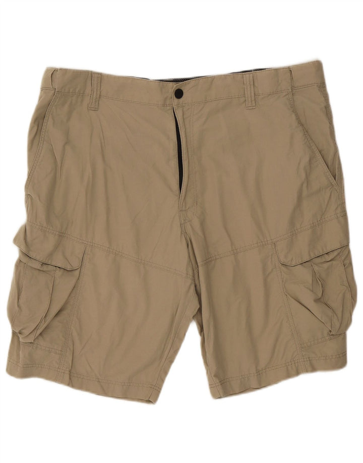 Marks & Spencer Mens Cargo Shorts W40 XL Beige Cotton