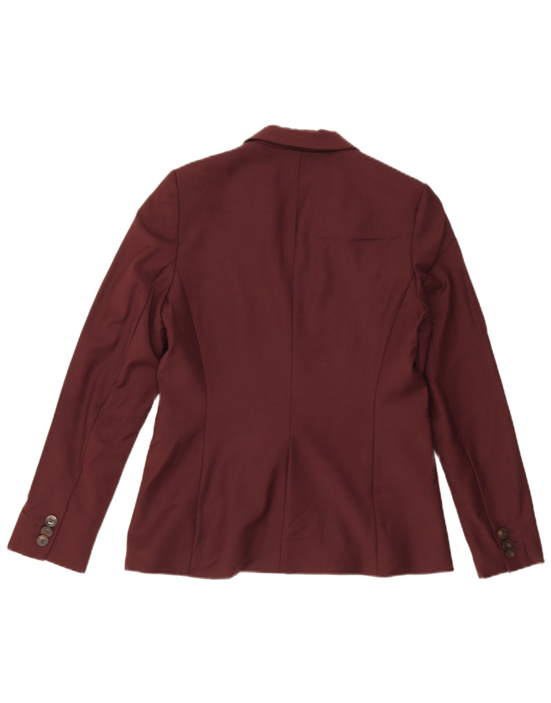 Hobbs Womens 1 Button Blazer Jacket UK 10 Small Burgundy Polyester