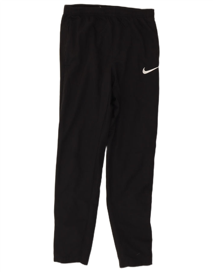 Nike Womens Dri Fit Tracksuit Trousers UK 10 Small  Black Polyester