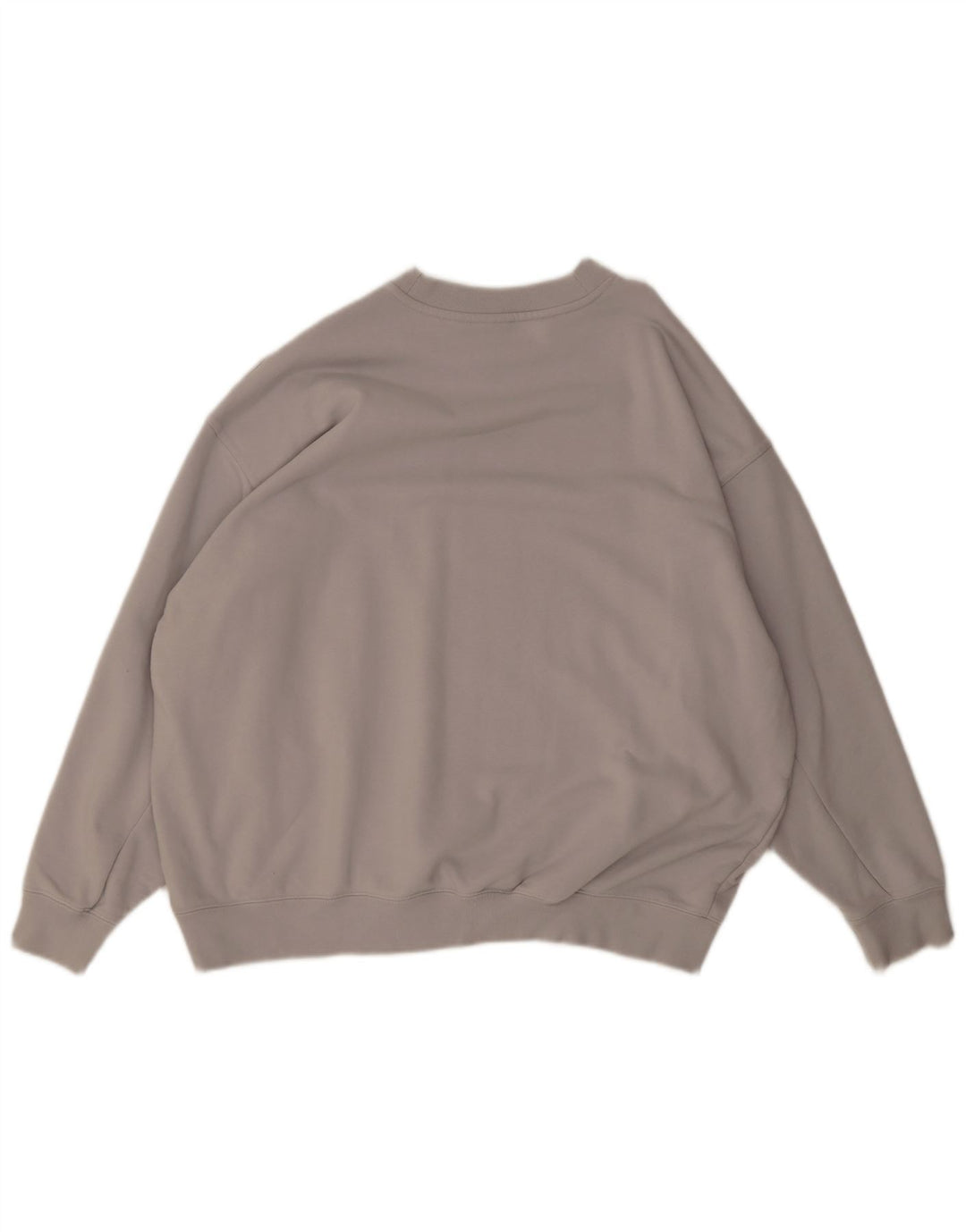 Adidas Womens Oversized Sweatshirt Jumper UK 10 Small Grey Cotton