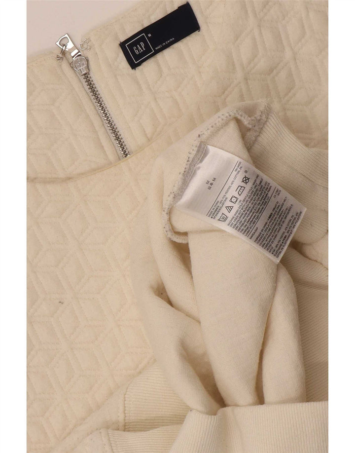 Gap Womens Sweatshirt Jumper UK 14 Medium Beige Polyester