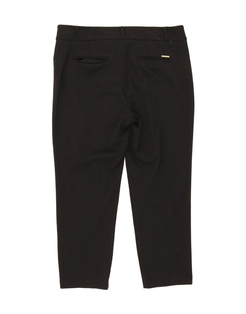MICHAEL KORS Womens Slim Casual Trousers US 18 2XL W40 L30 Black Polyester Vintage Michael Kors and Second-Hand Michael Kors from Messina Hembry 